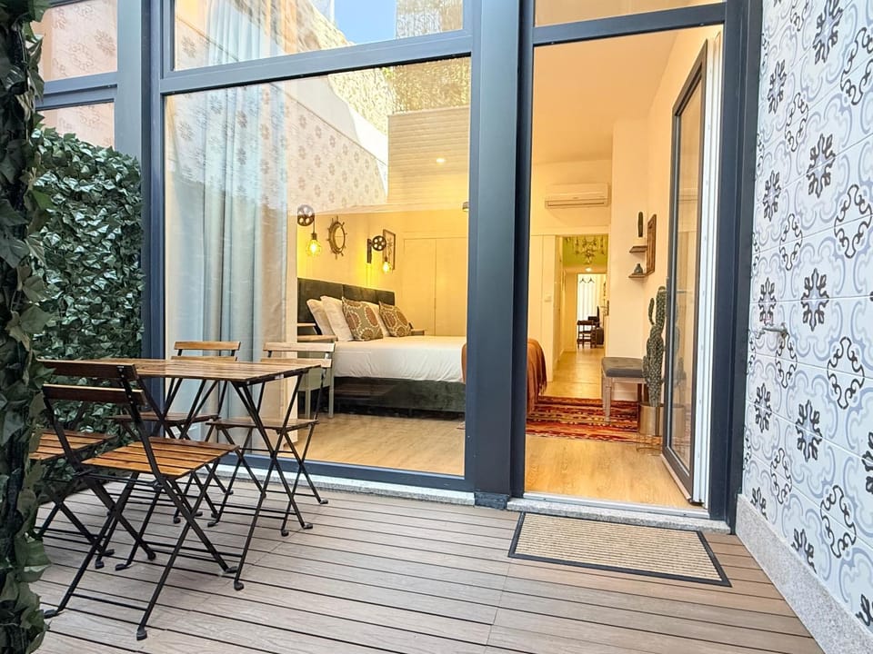 Patio, Seating area, Bedroom