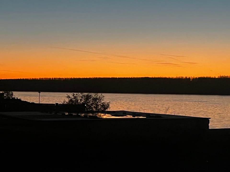 Day, Natural landscape, River view, Sunset