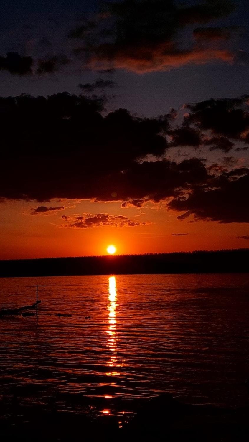 Natural landscape, River view, Sunset