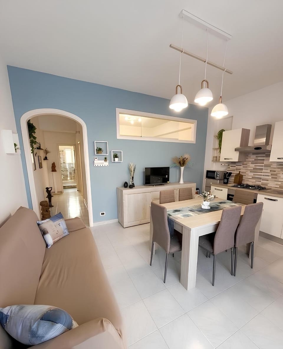 Living room, kitchen