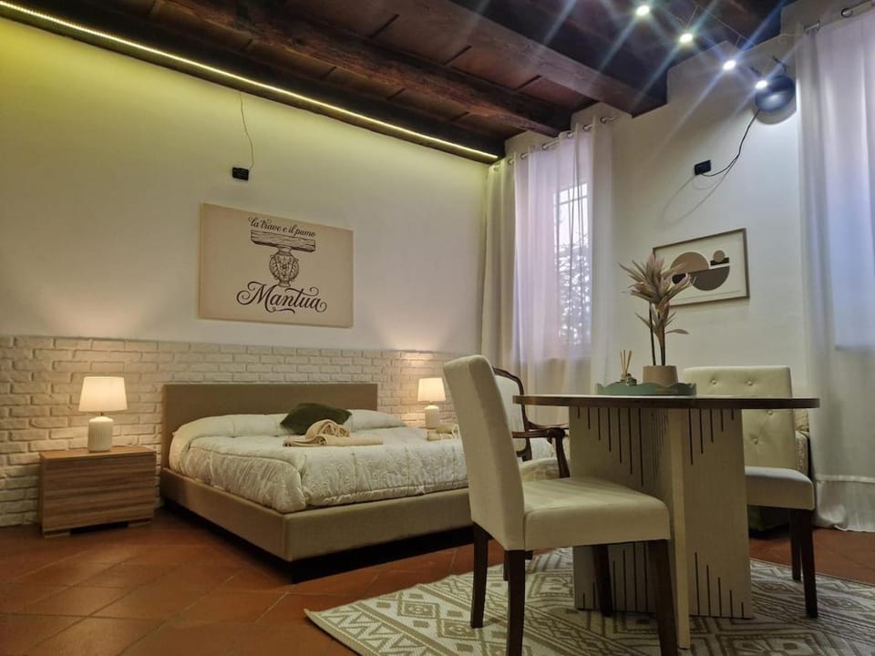 View (from property/room), Living room, Seating area, Bedroom