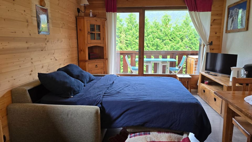 Bed, TV and multimedia, View (from property/room), Balcony/Terrace, Living room, Photo of the whole room, Seating area, Bedroom