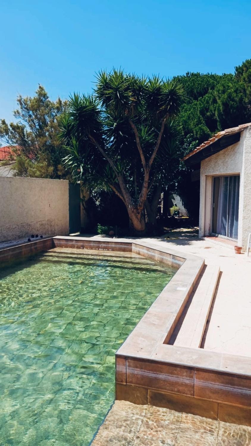 Pool view, Swimming pool, sunbed