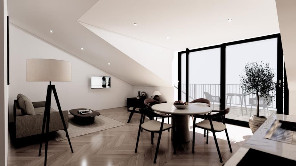 TV and multimedia, View (from property/room), Balcony/Terrace, Living room, Seating area, Dining area
