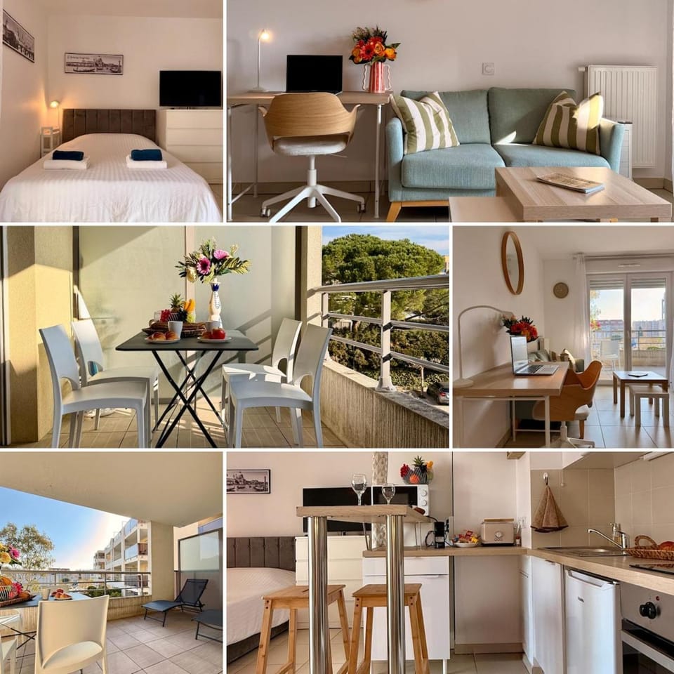Patio, Bed, Balcony/Terrace, Living room, Seating area