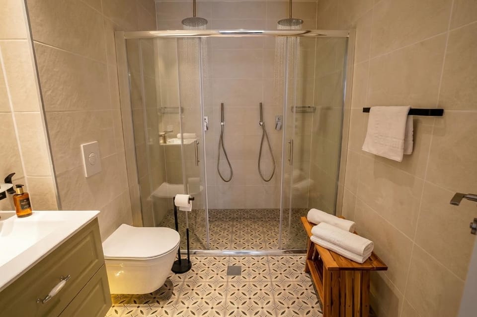 Shower, Toilet, Bathroom, towels