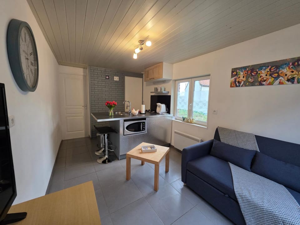 Living room, kitchen