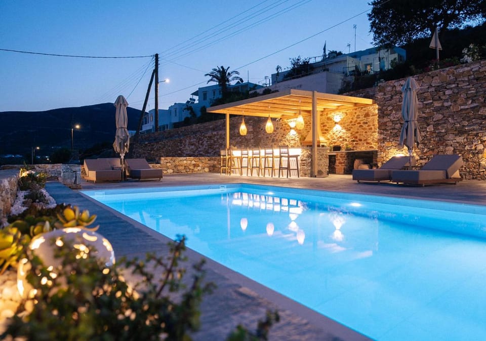 Night, Swimming pool, Swimming pool, sunbed