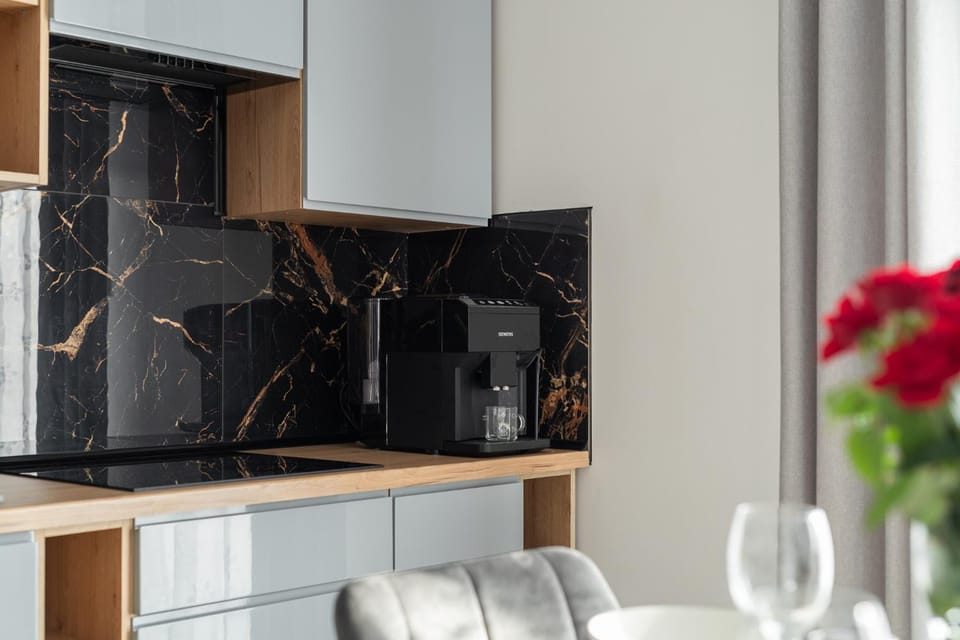 Kitchen or kitchenette, stove, kitchen