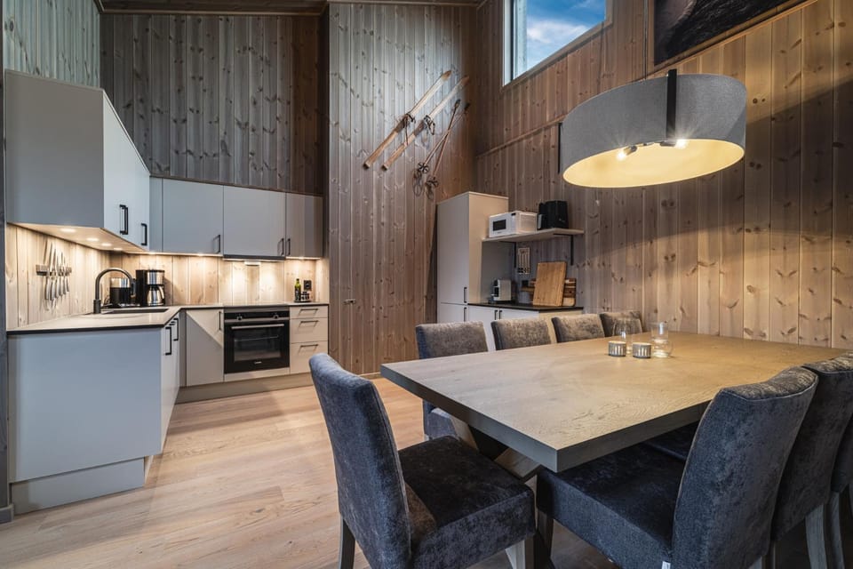 Kitchen or kitchenette, Dining area, oven, stove