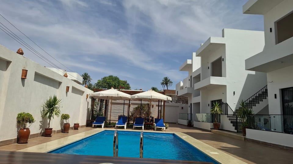 Property building, Pool view, Swimming pool