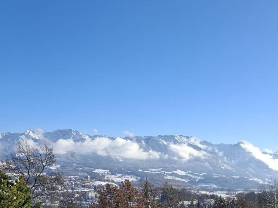 Day, Natural landscape, Winter, Mountain view