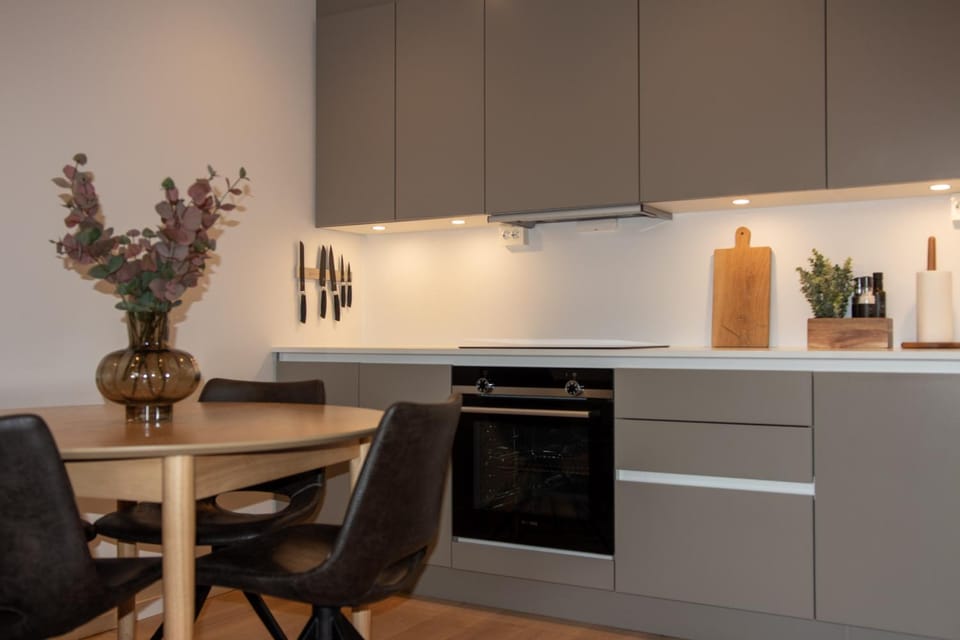 Kitchen or kitchenette, Dining area, stove