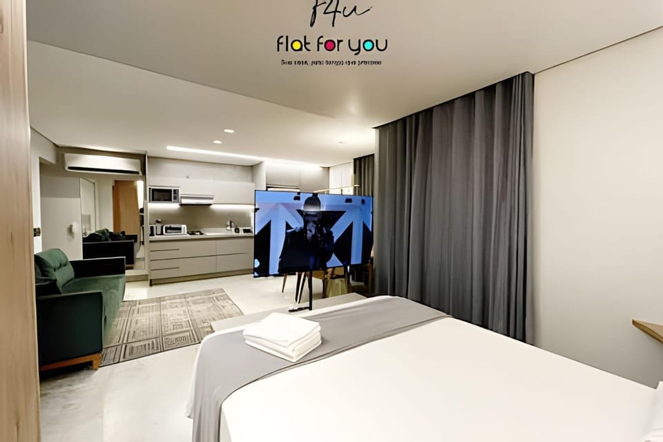 #1301# Apê 1Q c/ banheira privativa Apartment in Goiania