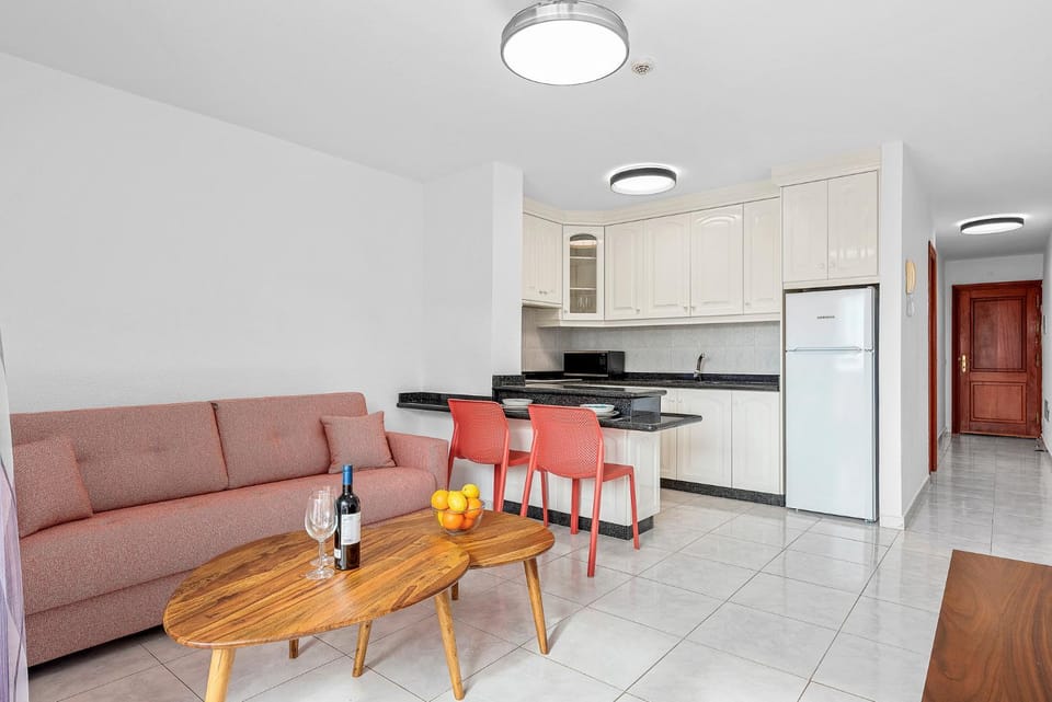 Living room, kitchen