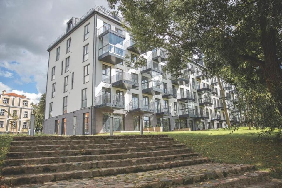 Apartamentai parke, su vaizdu į upę - Šešupės terasos Apartment in Lithuania