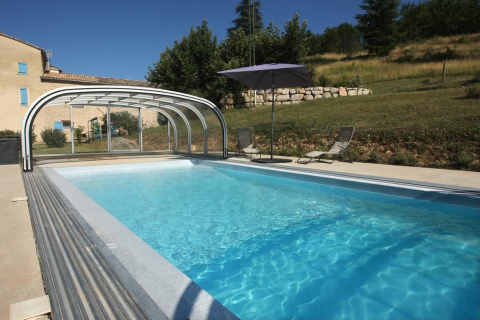 Property building, Living room, Swimming pool