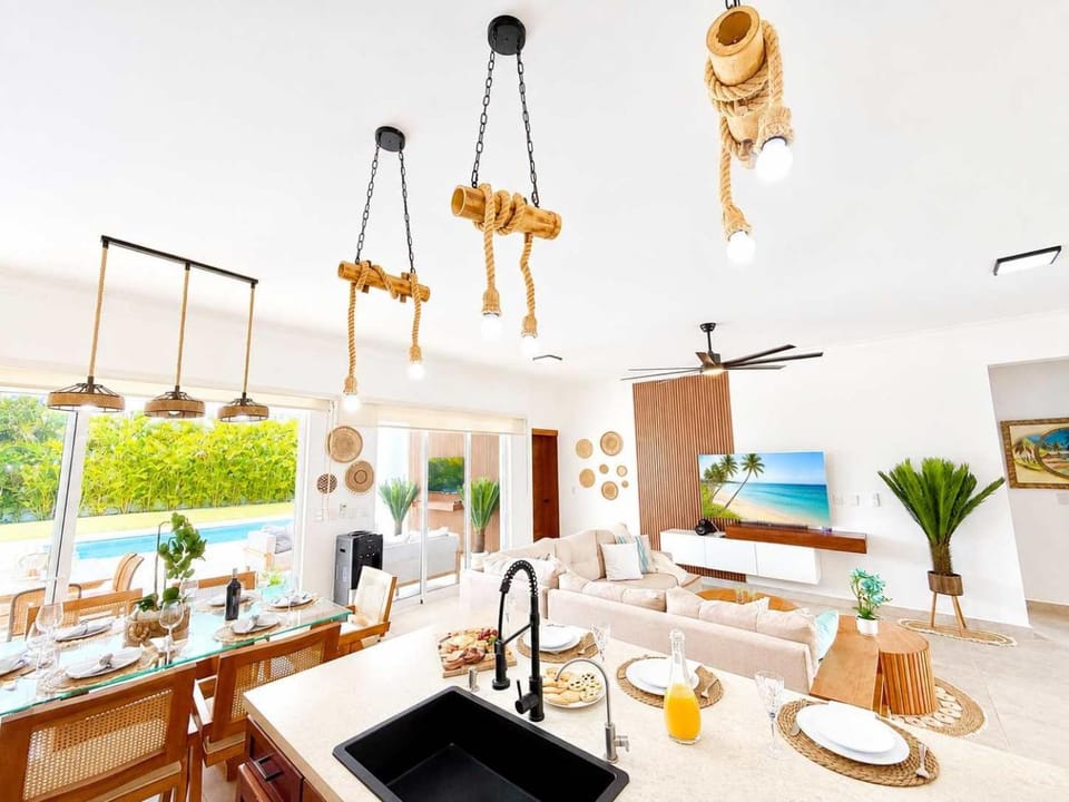 3bd with rooftop ocean view in Sosua Ocean Village House in Sosua