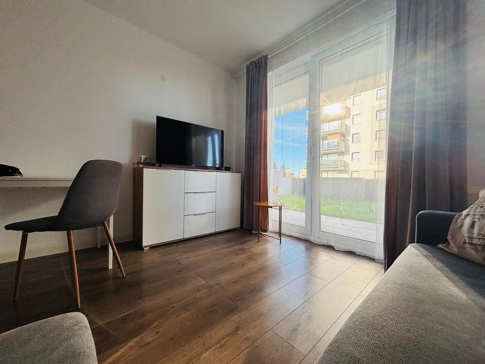 Mieszkanie z ogródkiem Suwałki, bezpłatny parking - Via Baltica, S61 Apartment in Lithuania