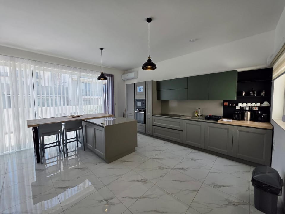 Kitchen or kitchenette, Dining area, stove