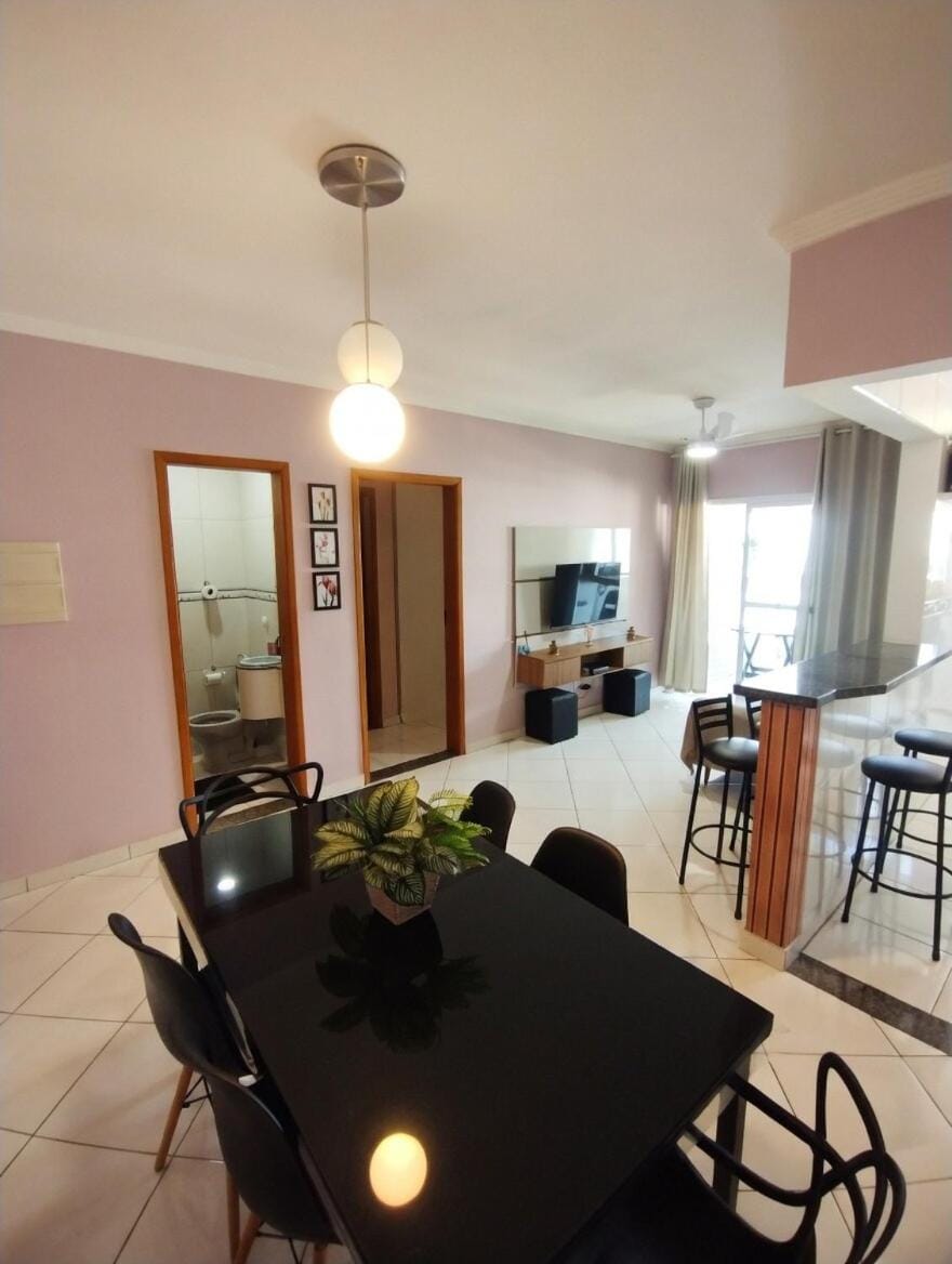 Vista mar, churrasqueira e conforto para 6 pessoas Apartment in State of São Paulo