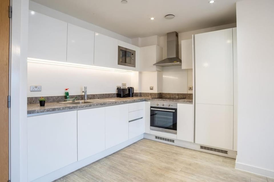 ManchesterCentral Apartment, Balcony, Old Trafford Apartment in Salford