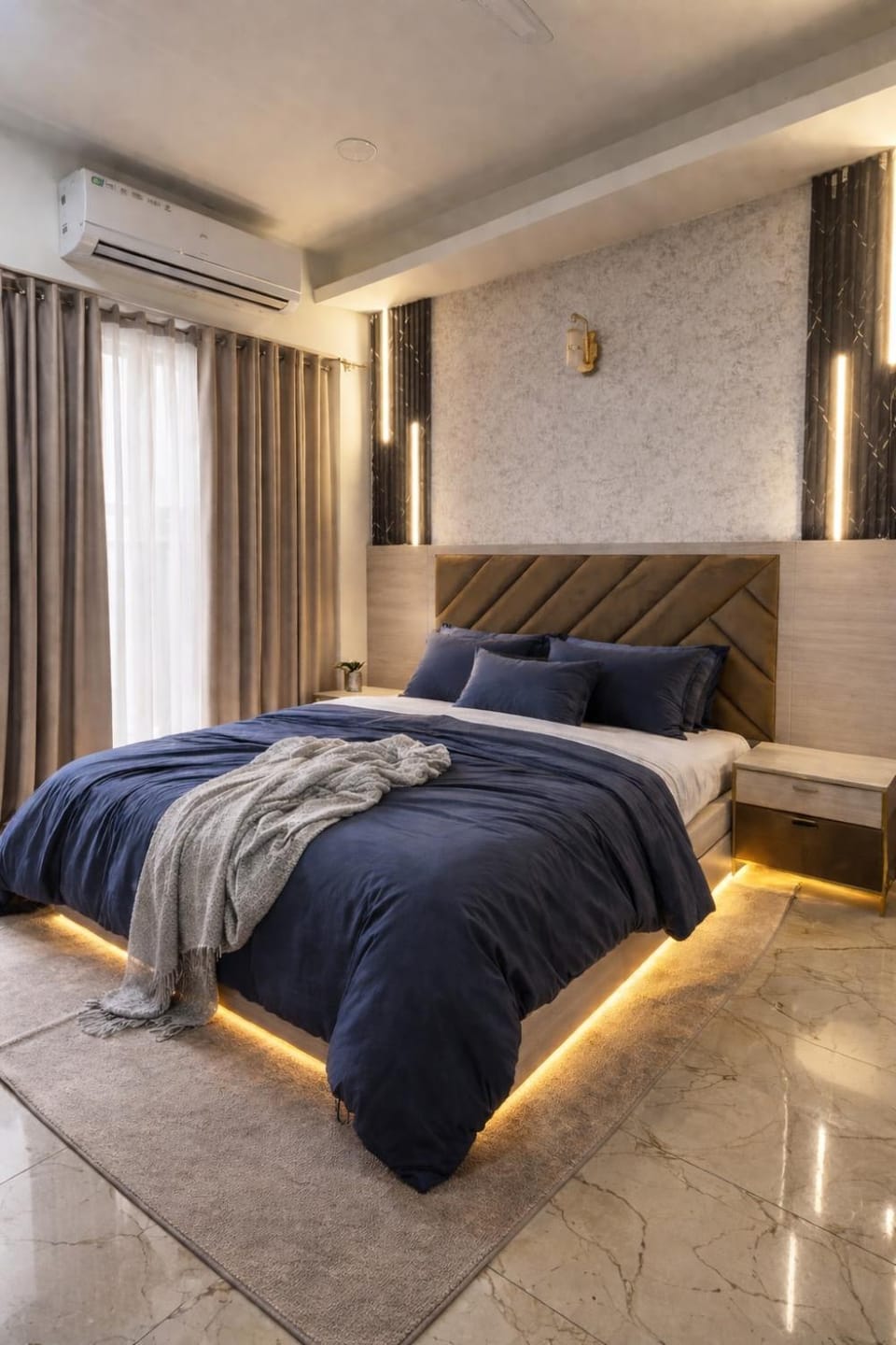 Modern Luxe Studio Ambience Cozy & Stylish Stay Apartment in Noida