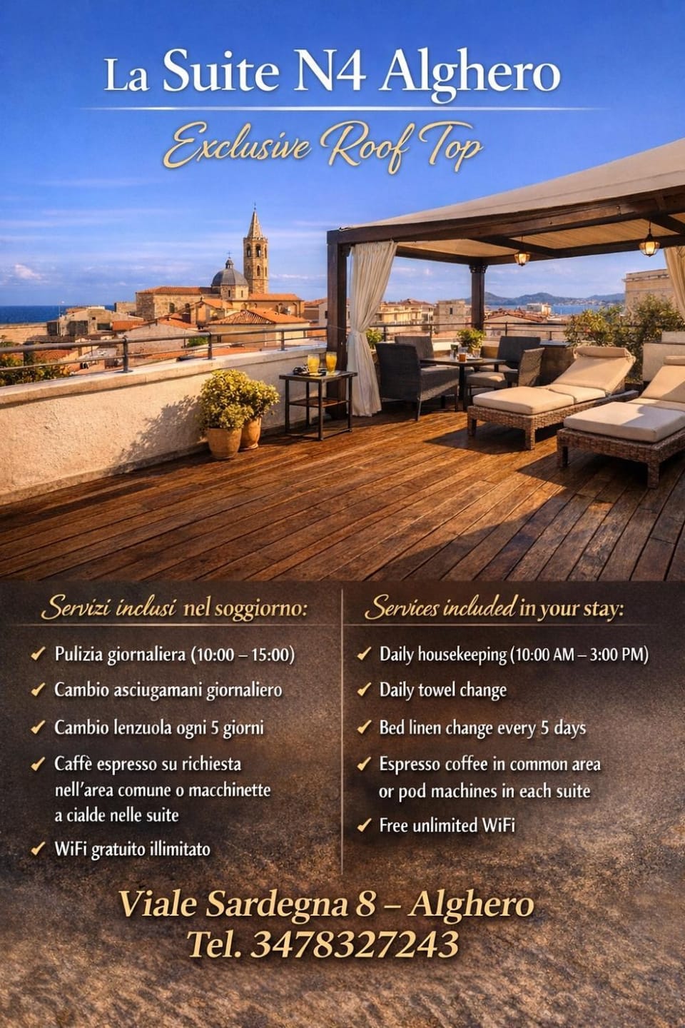 La suite N4-elegant suite near lido beach Bed and Breakfast in Alghero