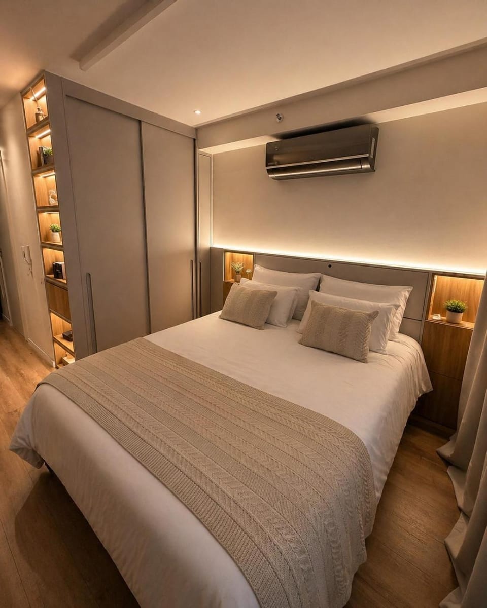 Modern 32m2 Studio with PS5 Washer Dryer and AC Apartment in Sao Paulo City