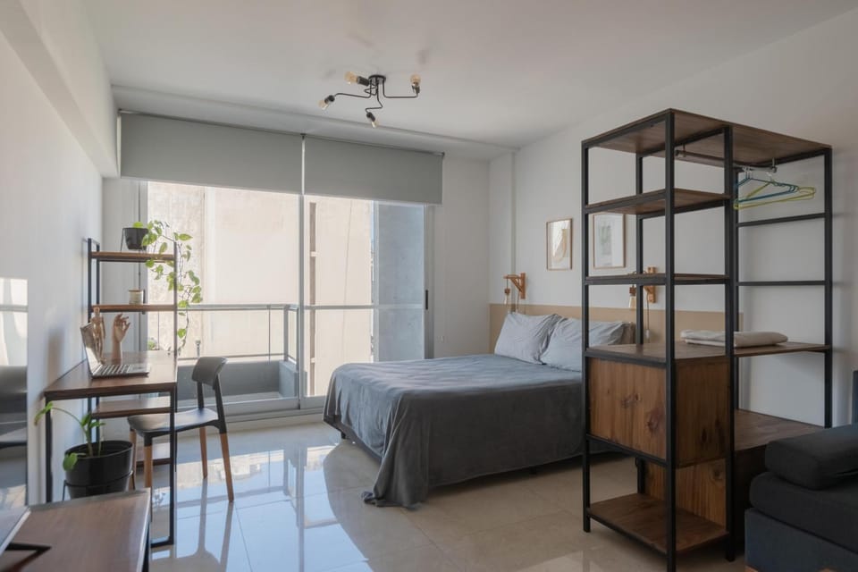 Bed, Living room, Photo of the whole room, Seating area, Bedroom