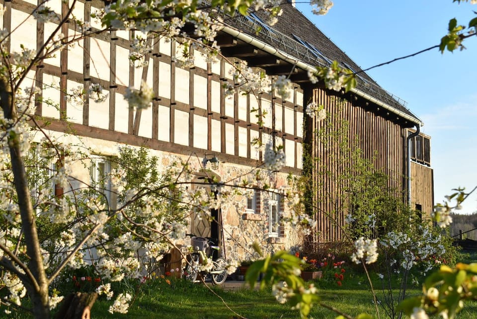 Property building, Spring, Garden