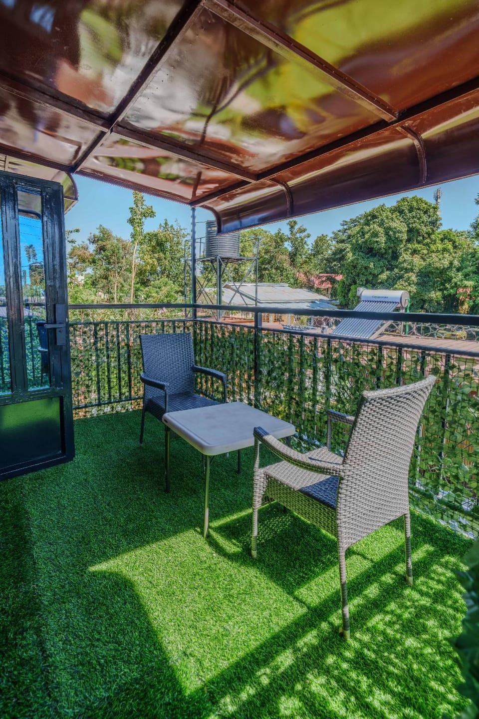 Property building, View (from property/room), Balcony/Terrace, Garden view