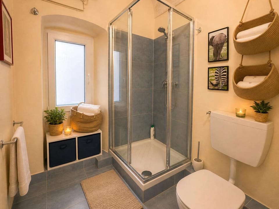 Shower, Toilet, Bathroom, towels