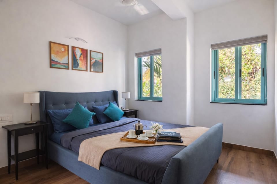Designer 3BHK Villa with Pvt Pool Near Vagator beach Villa in Goa, India