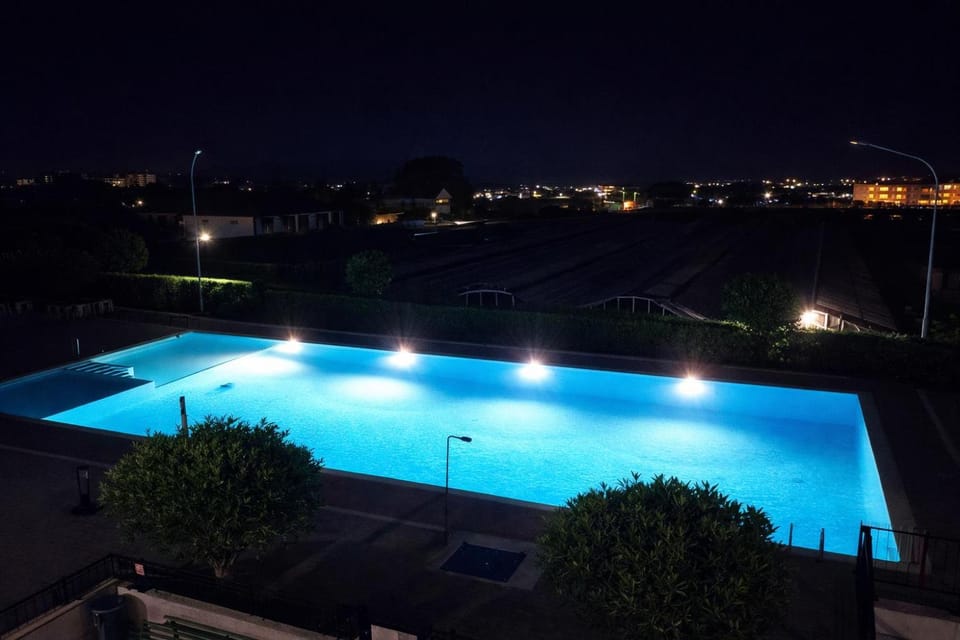 Night, Swimming pool, Swimming pool