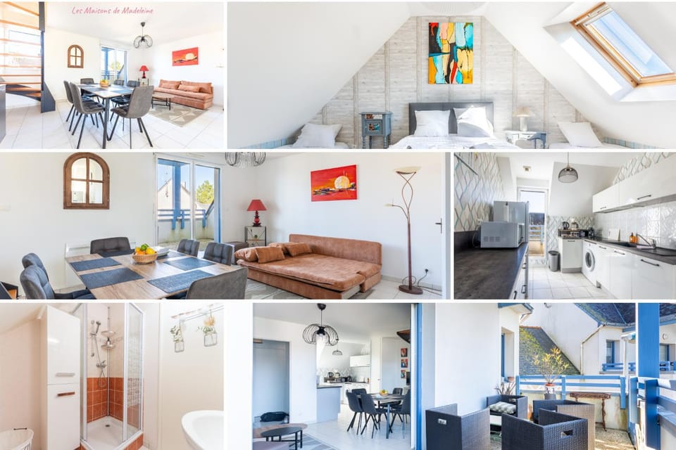 Shower, Bathroom, TV and multimedia, Kitchen or kitchenette, Living room, Seating area, Dining area, towels