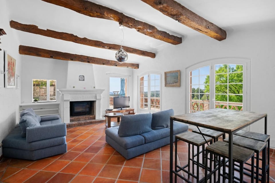 La Romarine - Quiet house - Sea View - shared pool - AC House in Nice