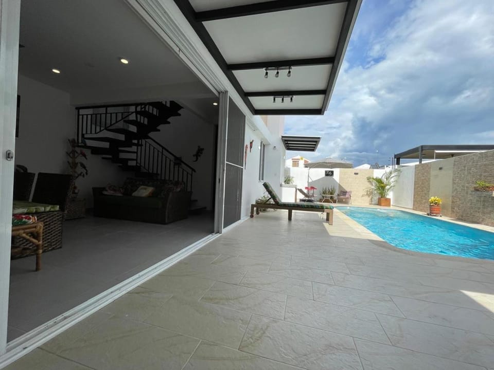 Patio, Pool view