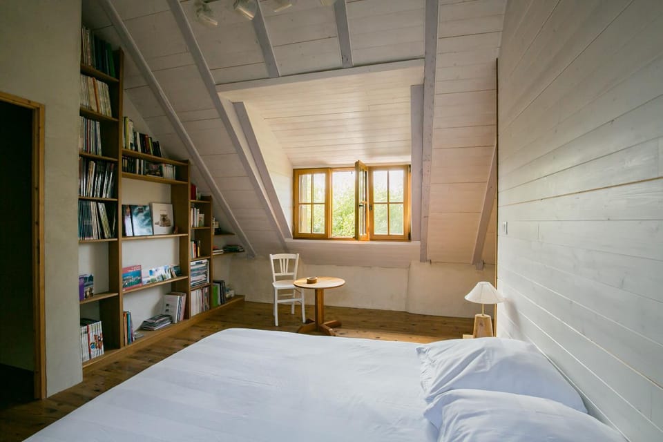 Property building, Living room, Bedroom