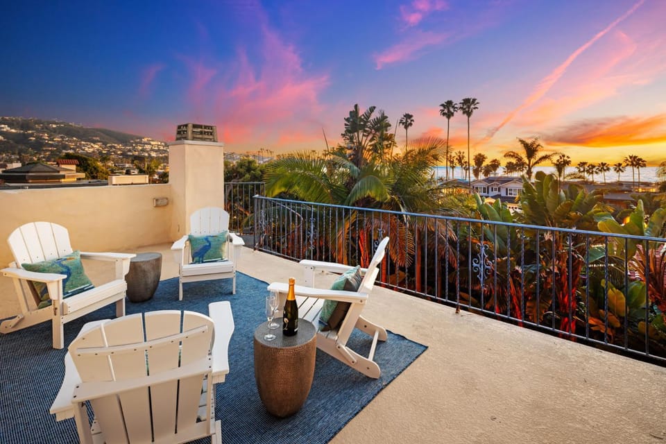 Sunsets at the Shore House House in La Jolla Shores