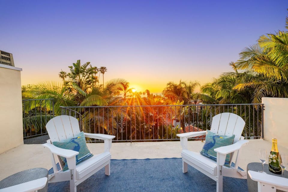 Sunsets at the Shore House House in La Jolla Shores
