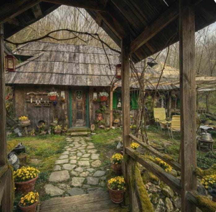 Seosko domacinstvo Lipova korita-Linden troughs House in Serbia
