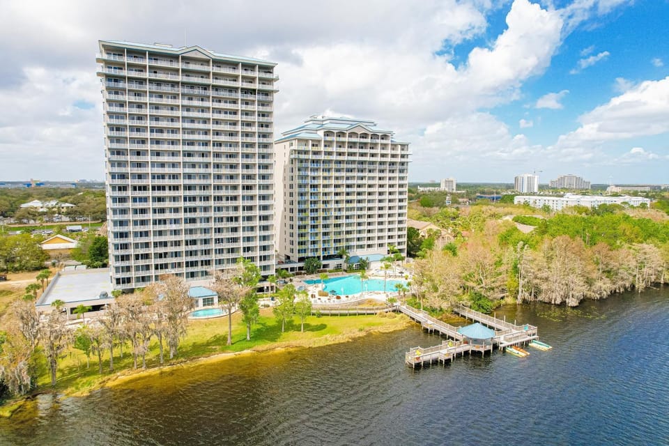 Property building, Spring, Day, Bird's eye view, River view