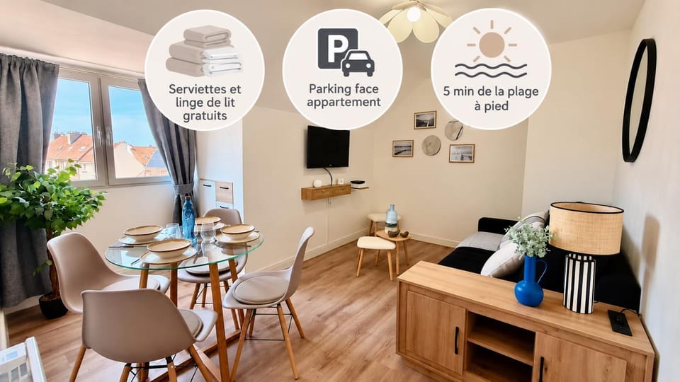 Signature d'Opale - Local Privé - Tout à pied Apartment in Le Portel