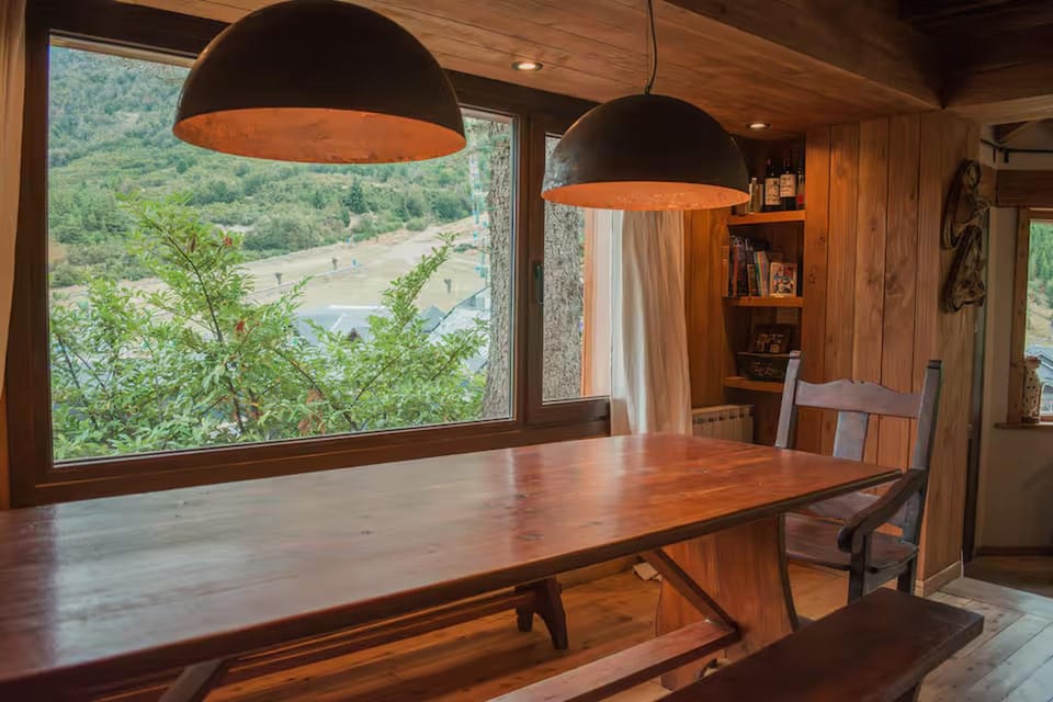 Living room, Seating area, Mountain view