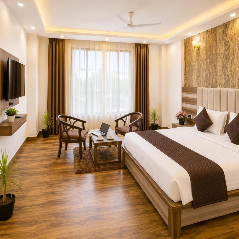 Communal lounge/ TV room, Bed, TV and multimedia, Seating area, Bedroom