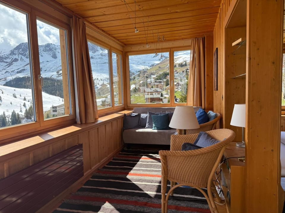 Natural landscape, Seating area, Mountain view