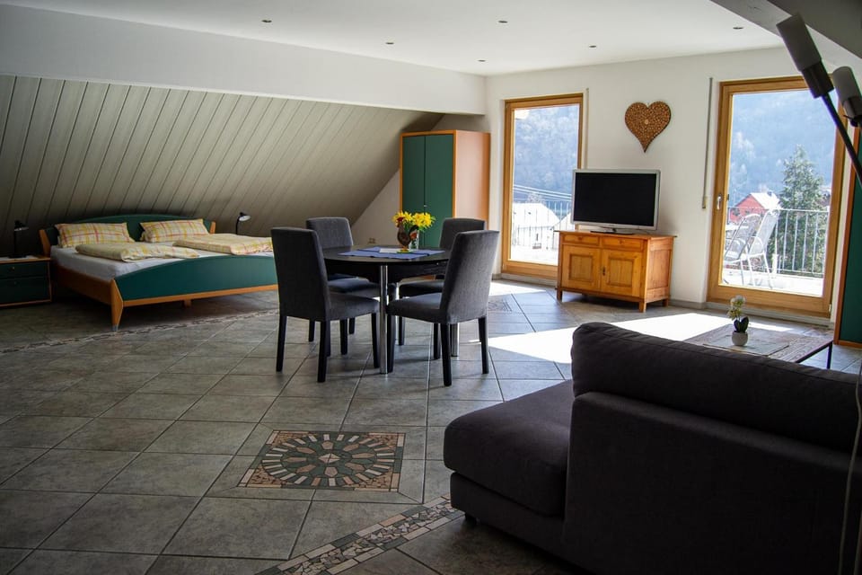 Bed, TV and multimedia, Living room, Photo of the whole room, Seating area