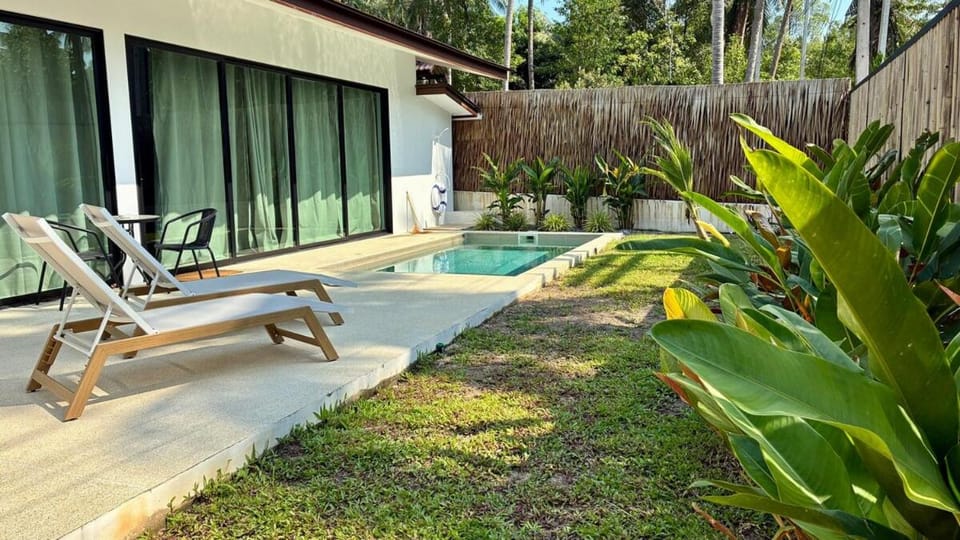 Patio, Natural landscape, Garden, Garden view, Pool view, Swimming pool, sunbed