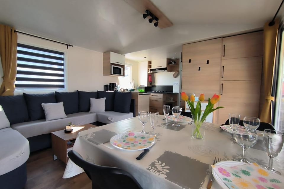 Mobilhome 3 chambres avec terrasse et magnifique jardin House in Canet-en-Roussillon